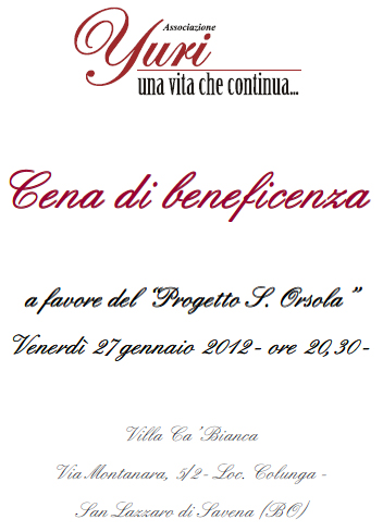Cena 2012 sant'orsola